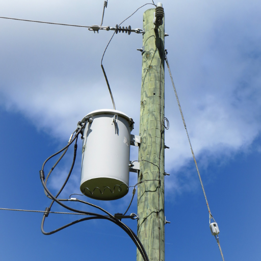 Why are power pole transformers essential in electricity distribution