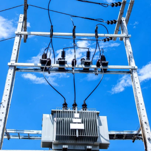 How are electrical pole transformers installed and maintained